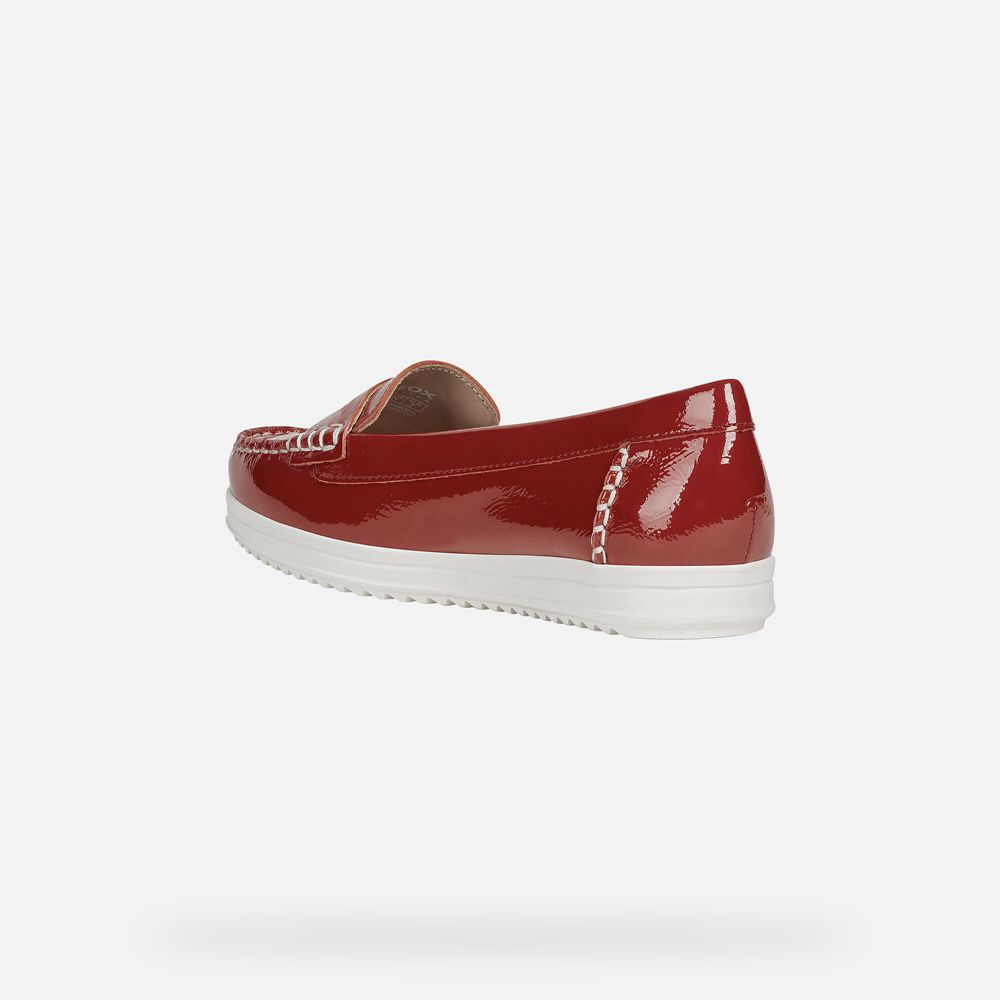 Mocassin Geox Genova - Rouge - Femme 492315-MRI